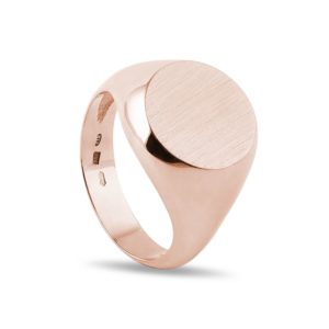 Pečetní prsten v růžovém zlatě KLENOTA