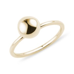 Minimalistický prsten s kuličkou KLENOTA