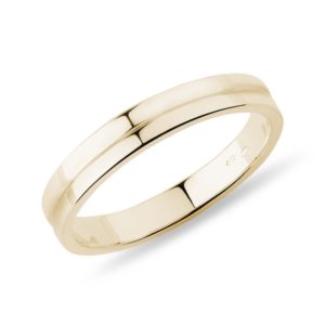 Dámský svatební prsten ze žlutého zlata KLENOTA