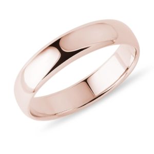 Pánský snubní prsten z růžového zlata KLENOTA