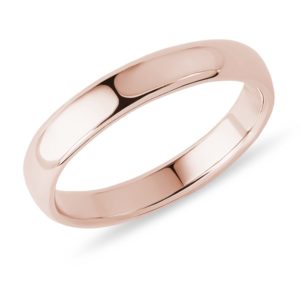 Snubní prsten pro muže z růžového zlata KLENOTA