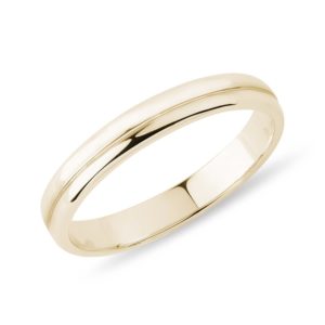 Snubní prsten pro ženy ze žlutého 14k zlata KLENOTA