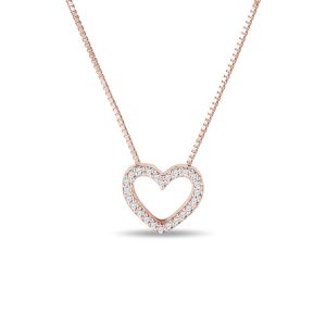 Diamantový náhrdelník ve tvaru srdce KLENOTA