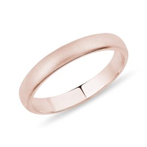 Pánský snubní prsten růžové zlato KLENOTA
