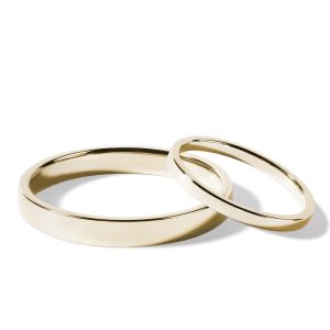 Sada minimalistických snubních prstenů ve zlatě KLENOTA