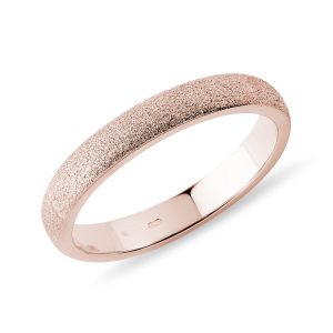 Dámský snubní prsten stardust z růžového zlata KLENOTA