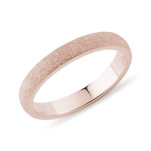Dámský snubní prsten stardust z růžového zlata KLENOTA