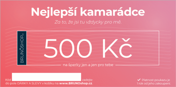 BRUNOshop.cz Elektronický poukaz PRO KAMARÁDKU 500 Kč
