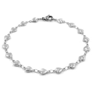 BRUNOshop.cz S1844 Srdíčkový náramek V Délka: 25 cm