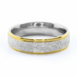 BRUNOshop.cz S2782 Prsten GOLD s pískováním Velikost: 13 (EU: 69 - 71)