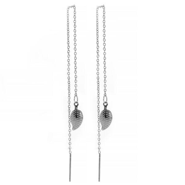BRUNOshop.cz S2804 Provlékací řetízkové náušnice LÍSTEČEK