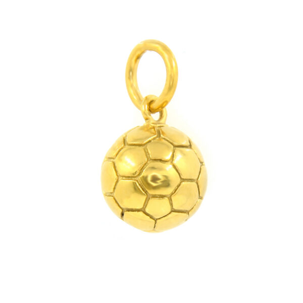 BRUNOshop.cz S2890 Přívěsek FOTBALOVÝ MÍČ GOLD