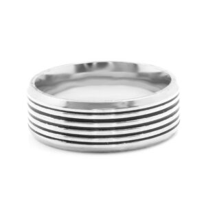 BRUNOshop.cz S3037 Prsten LINES Velikost: 11 (EU: 64 - 66)