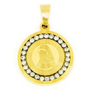 BRUNOshop.cz S3322 Přívěsek MADONKA GOLD II s kamínky