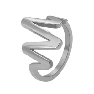BRUNOshop.cz S3372 Prsten KŘIVKA EKG II Velikost: 6 (EU: 51