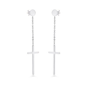BRUNOshop.cz S3691 Visací náušnice KŘÍŽ