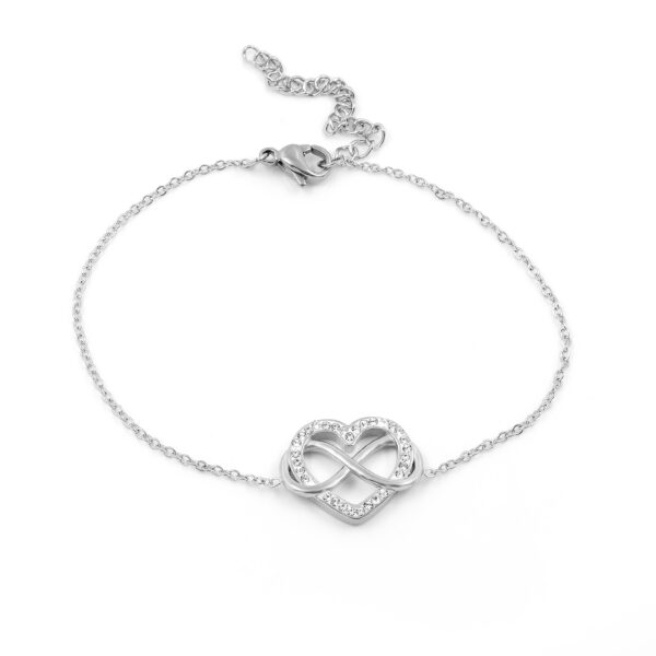 BRUNOshop.cz S3836 Náramek NEKONEČNÁ LÁSKA s kamínky