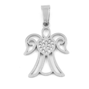 BRUNOshop.cz S3889 Přívěsek ANDÍLEK s kamínky
