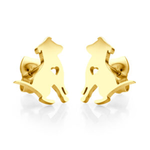 BRUNOshop.cz S3939 Náušnice PEJSEK GOLD