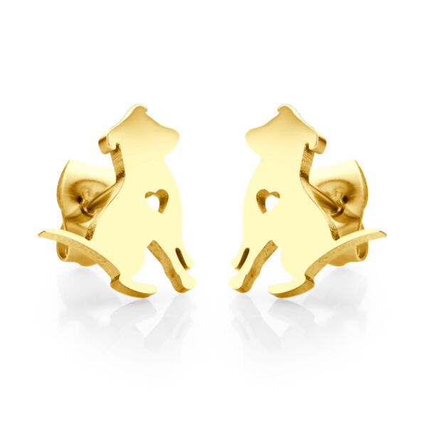 BRUNOshop.cz S3939 Náušnice PEJSEK GOLD