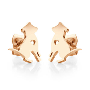 BRUNOshop.cz S3943 Náušnice PEJSEK ROSE GOLD