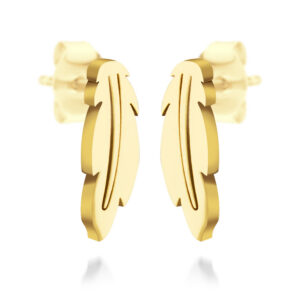BRUNOshop.cz S4014 Náušnice PÍRKO GOLD