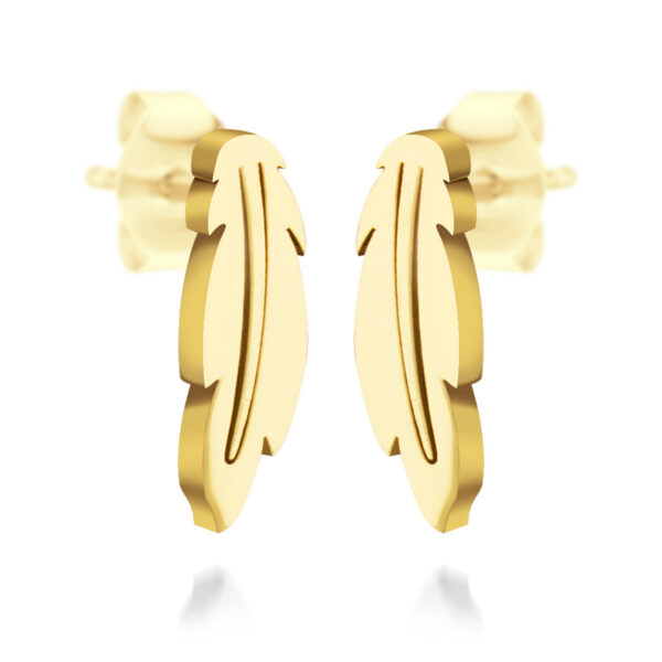BRUNOshop.cz S4014 Náušnice PÍRKO GOLD