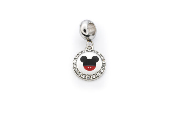 BRUNOshop.cz S4312 Visací přívěsek HLAVA MICKEY s kamínky BAREVNÝ II