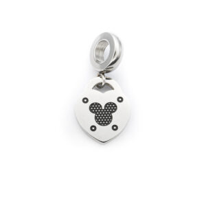 BRUNOshop.cz S4332 Visací přívěsek na náramek SRDCE MICKEY ČERNÝ