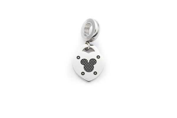 BRUNOshop.cz S4332 Visací přívěsek na náramek SRDCE MICKEY ČERNÝ