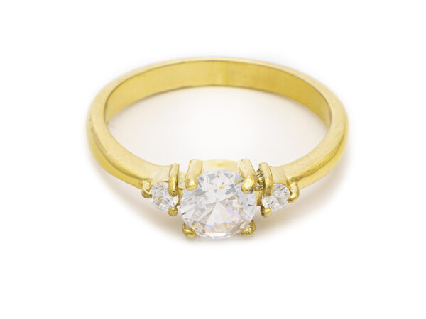 BRUNOshop.cz S4395 Zásnubní prsten GOLD s kamínky Velikost: 10 (EU: 61