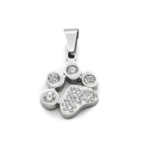 BRUNOshop.cz S4462 Přívěsek TLAPKA s kamínky