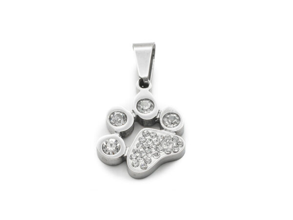 BRUNOshop.cz S4462 Přívěsek TLAPKA s kamínky