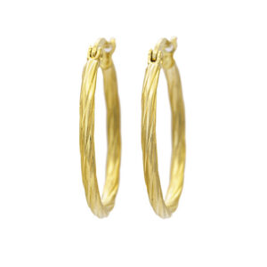 BRUNOshop.cz S4474 Náušnice kroužky STOČENÉ GOLD