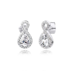 BRUNOshop.cz Y0048 Stříbrné náušnice LUXURY DROP se zirkony