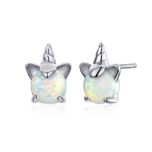 BRUNOshop.cz Y0105 Stříbrné náušnice JEDNOROŽEC