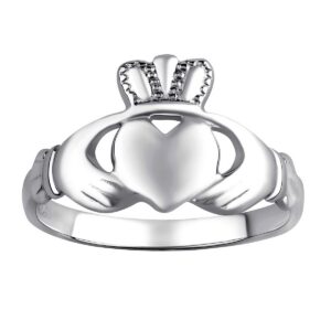 Dámský celostříbrný keltský prsten CLADDAGH ZTR96391