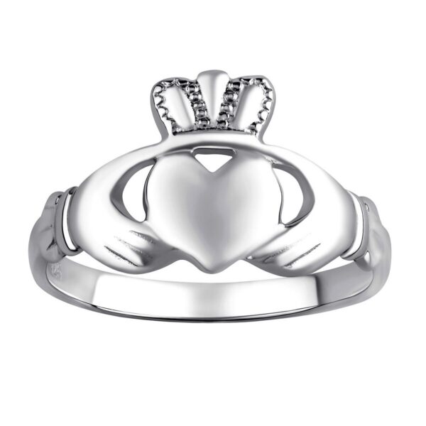 Dámský celostříbrný keltský prsten CLADDAGH ZTR96391