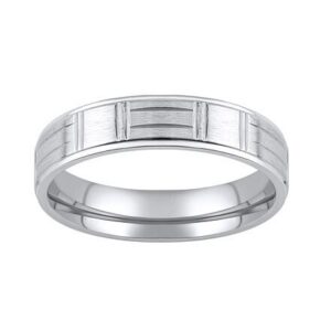 L´AMOUR snubní prsten z chirurgické oceli 5mm RRC0471