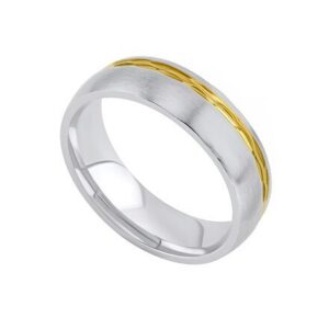 L´AMOUR snubní prsten z chirurgické oceli pro muže a ženy RC2129