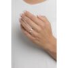 Otevřený stříbrný prsten Star s perlou a Brilliance Zirconia MSS201RW - Image 3