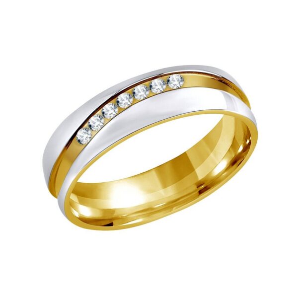 Snubní prsten MARIAGE z chirurgické oceli pro ženy RRC2050-Z