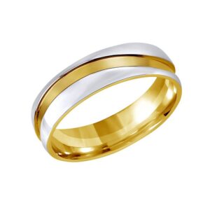Snubní prsten MARIAGE z chirurgické oceli pro ženy a muže RRC2050-M