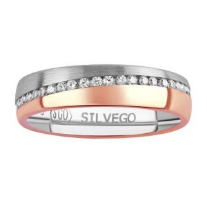 Snubní stříbrný prsten Glowie pozlacený růžovým zlatem s Brilliance Zirconia SHG1089RWRGP