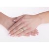 Snubní stříbrný prsten Glowie pozlacený žlutým zlatem s Brilliance Zirconia SHG1089RWGP - Image 2