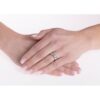 Snubní stříbrný prsten Sunny pozlacený žlutým zlatem s Brilliance Zirconia SHG8709RWGP - Image 2