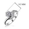Stříbrný decentní prstýnek se Swarovski® Zirconia 5mm SHZR234 - Image 3