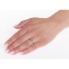 Stříbrný otevřený prsten Lady s pravým Granátem a Brilliance Zirconia JJJ1385RGA - Image 2