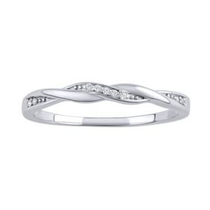 Stříbrný prsten Asumi pletený s Brilliance Zirconia JJJ1295RW