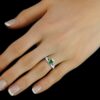 Stříbrný prsten Claddagh se zeleným zirkonem PRMR21195EMG - Image 2
